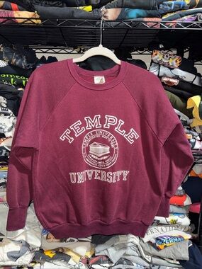 Vintage 70-80s Temple University Crewneck Size Small